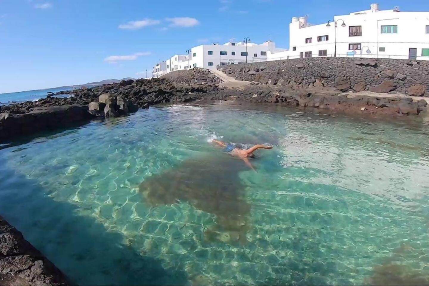 Gran Terraza 1 Minuto De Las Piscinas Naturales Punta Mujeres المظهر الخارجي الصورة